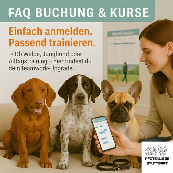 FAQ Buchung und Kurse Stuttgart Hundeschule