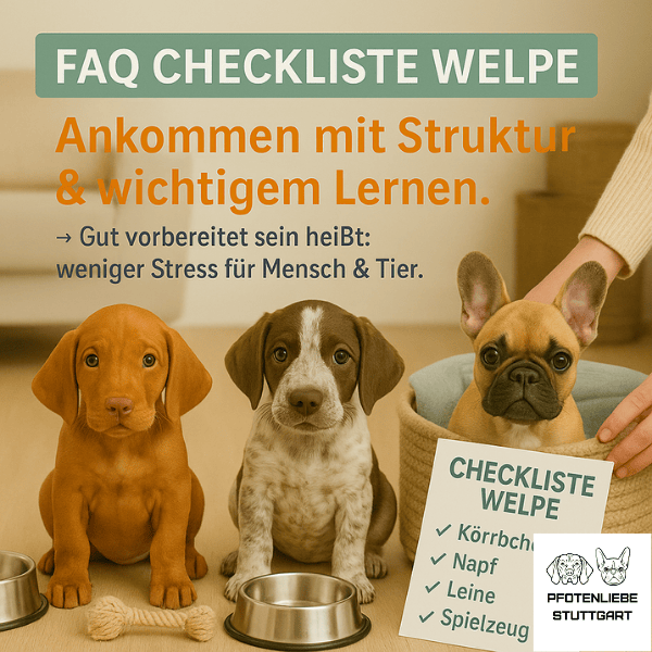 FAQ Checkliste Welpe Stuttgart HUndechule