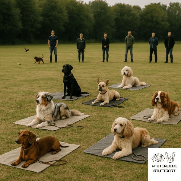 Fichtlmeier Kurs alle Hudne liegen im Bleib 3 Stuttgart Hundeschule