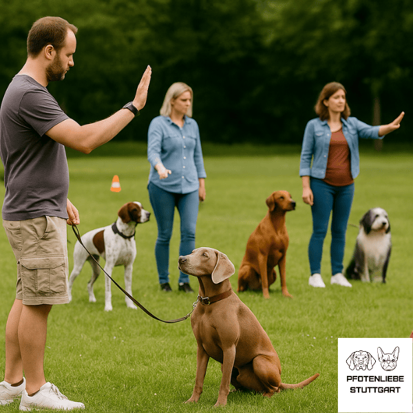 Fortgeschrittene Hunde sitzen , Stuttgart Hundeschule
