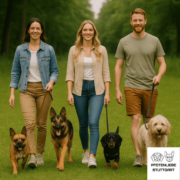 Leinenführung lockere Leine bei den Hunden